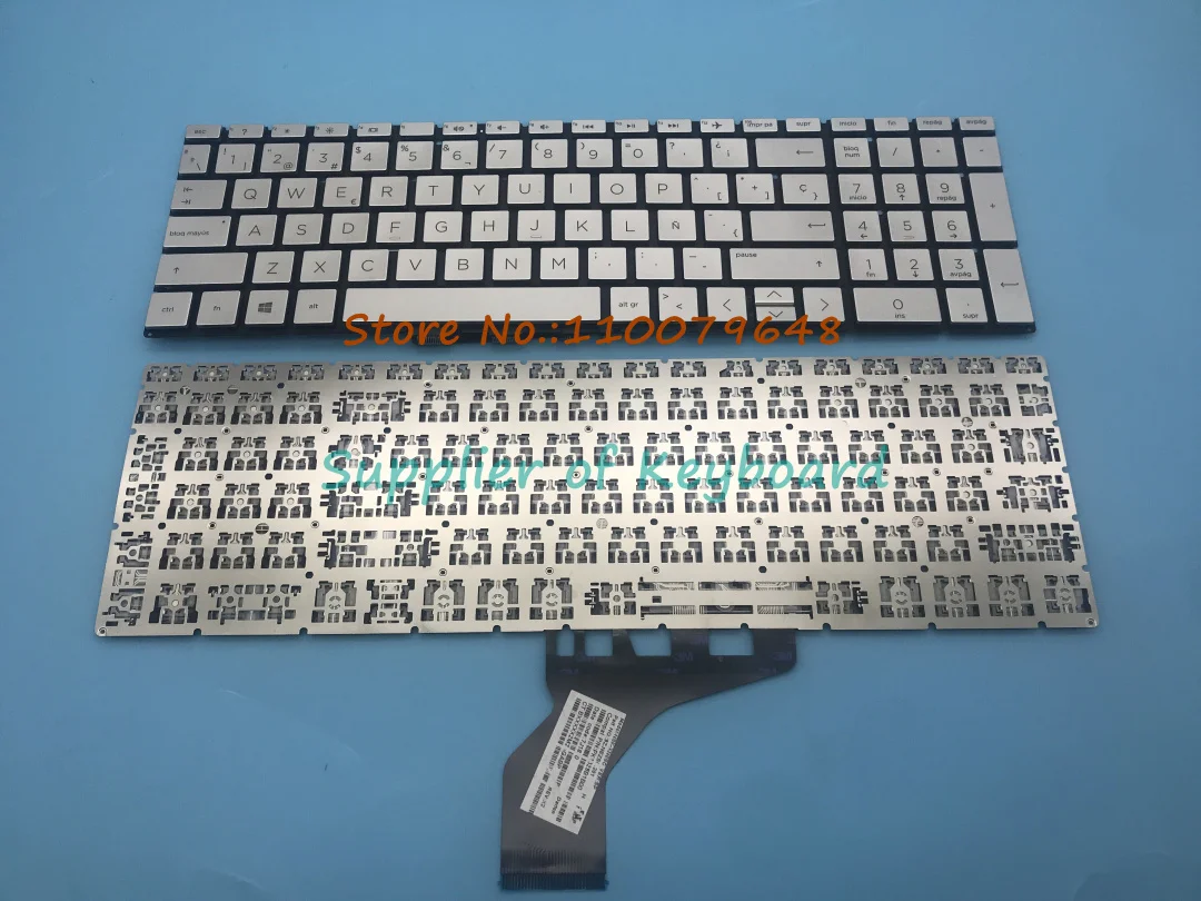 

NEW For HP 15-dw0014ns 15-dw0015ns 15-dw0016ns 15-dw0017ns 15-dw0018ns 15-dw0019ns 15-dw0020ns Latin Spanish Keyboard Silver