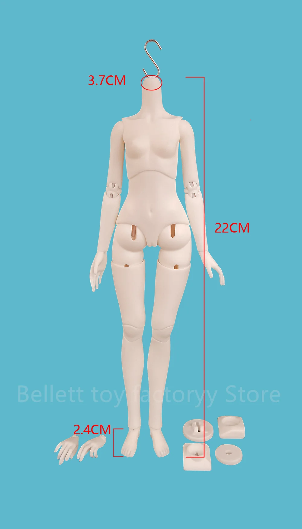 Bjd1/6 yuangungun resin Toy model accessories  human body accessory body