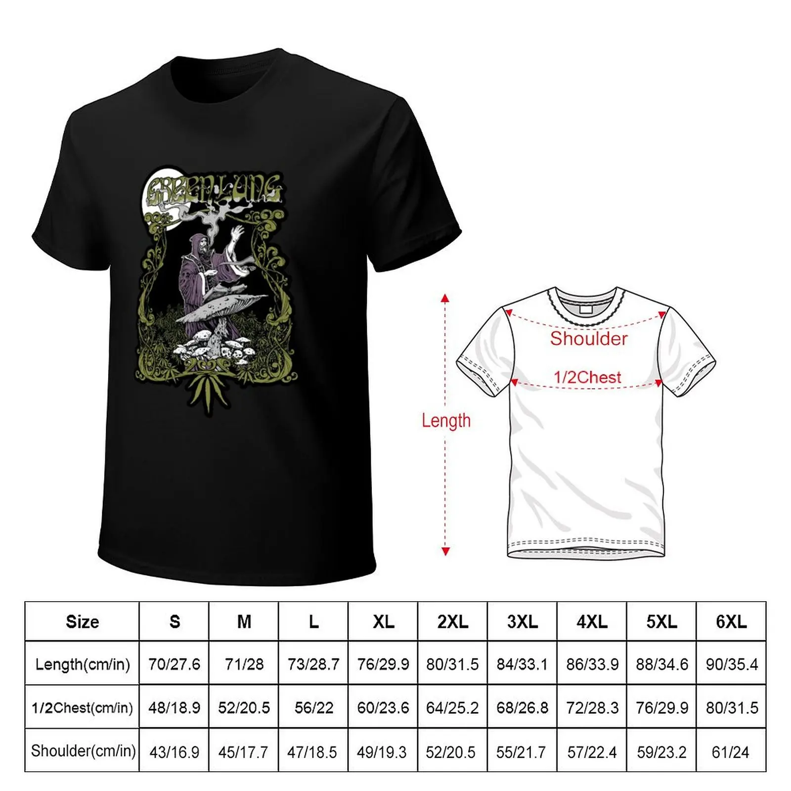 Music Vintage Retro Guitar green smoke make lung smile Active T-Shirt Daily Wear Plain Short Sleeve Shirt