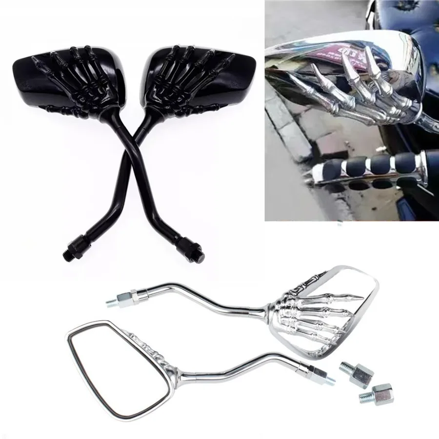 

Универсальные автомобильные зеркала заднего вида в форме черепа с уникальным дизайном в виде руки, легко устанавливаются, прочные, долговечные и ударопрочные.