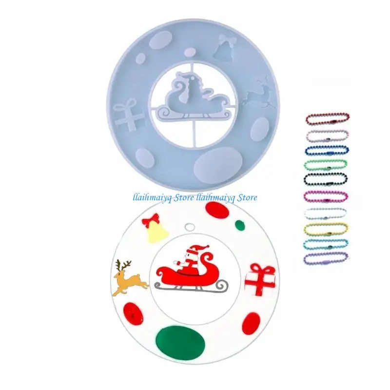 573B عيد الميلاد قوالب راتنج السيليكون مع قوالب صب الراتين