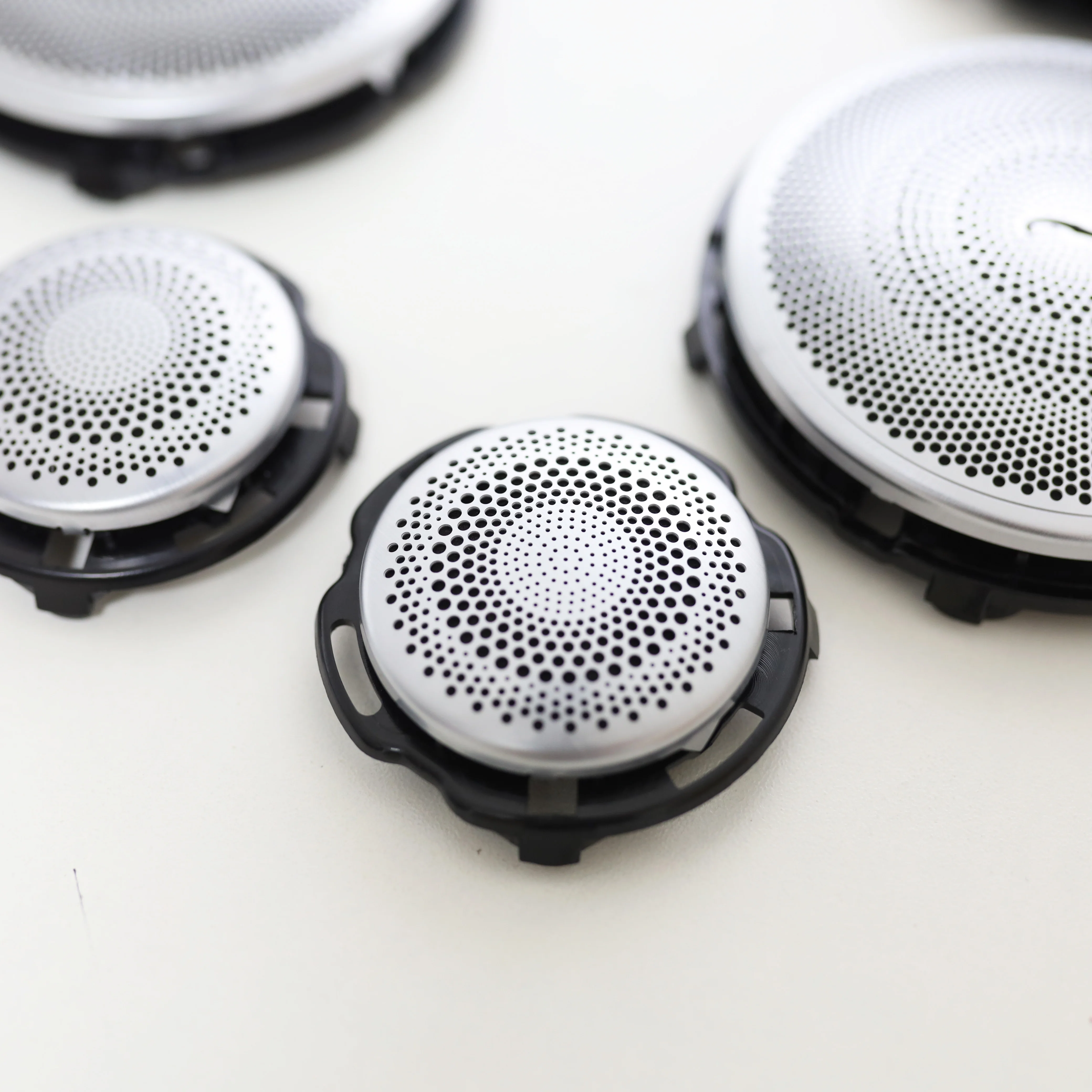 Car Mid Speaker Covers For Mercedes Benz GLC X253 W205 W213 E C AMG Class Series Silver Door Loudspeaker Midrange Lid Trim - view 3