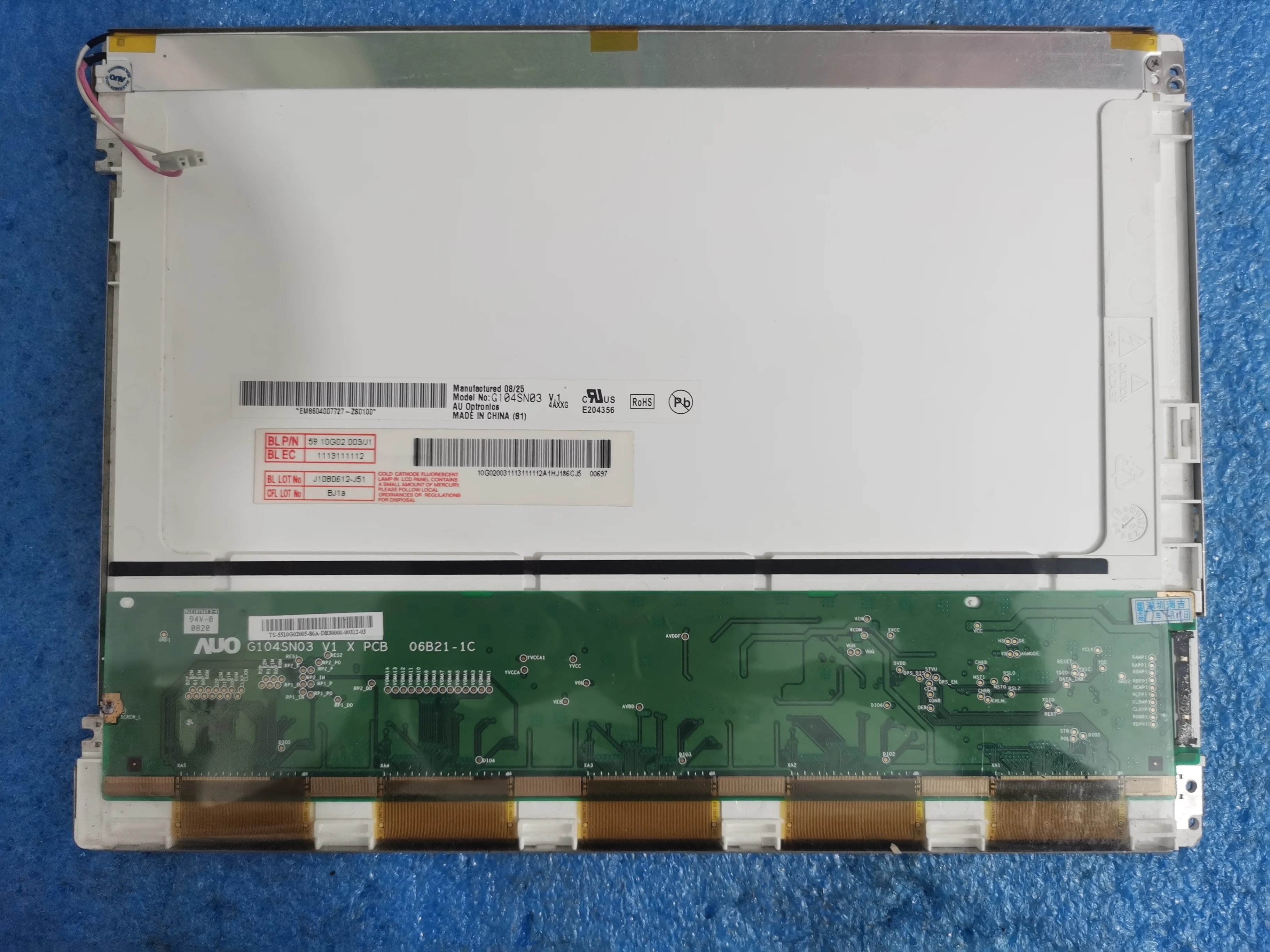

Original G104SN03 V1 10.4-inch industrial screen, tested in stock G104SN03 V0