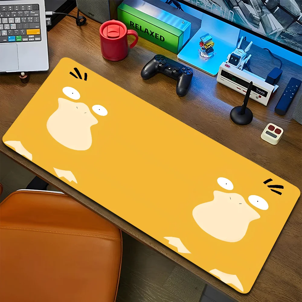 1pc Psyduck Non-slip Mouse Pad Suitable For Office Computers Laptops E-sports Game Desk Mats XXL Keyboard