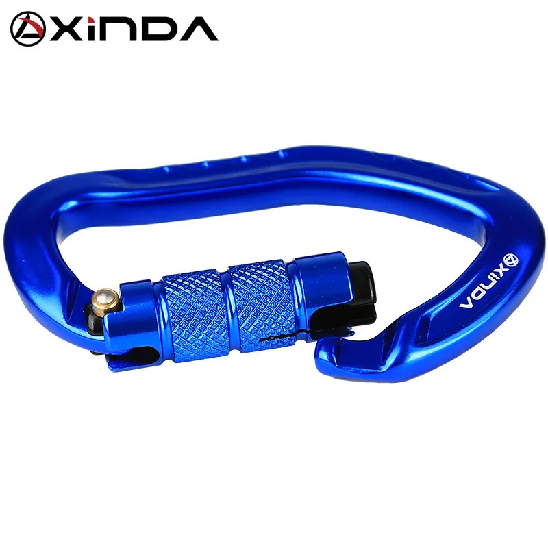 XINDA Professional Rock Climbing Carabiner 22KN Safety Pear-shape Safety Buckle Hiking Survival Kit Protective Equipment