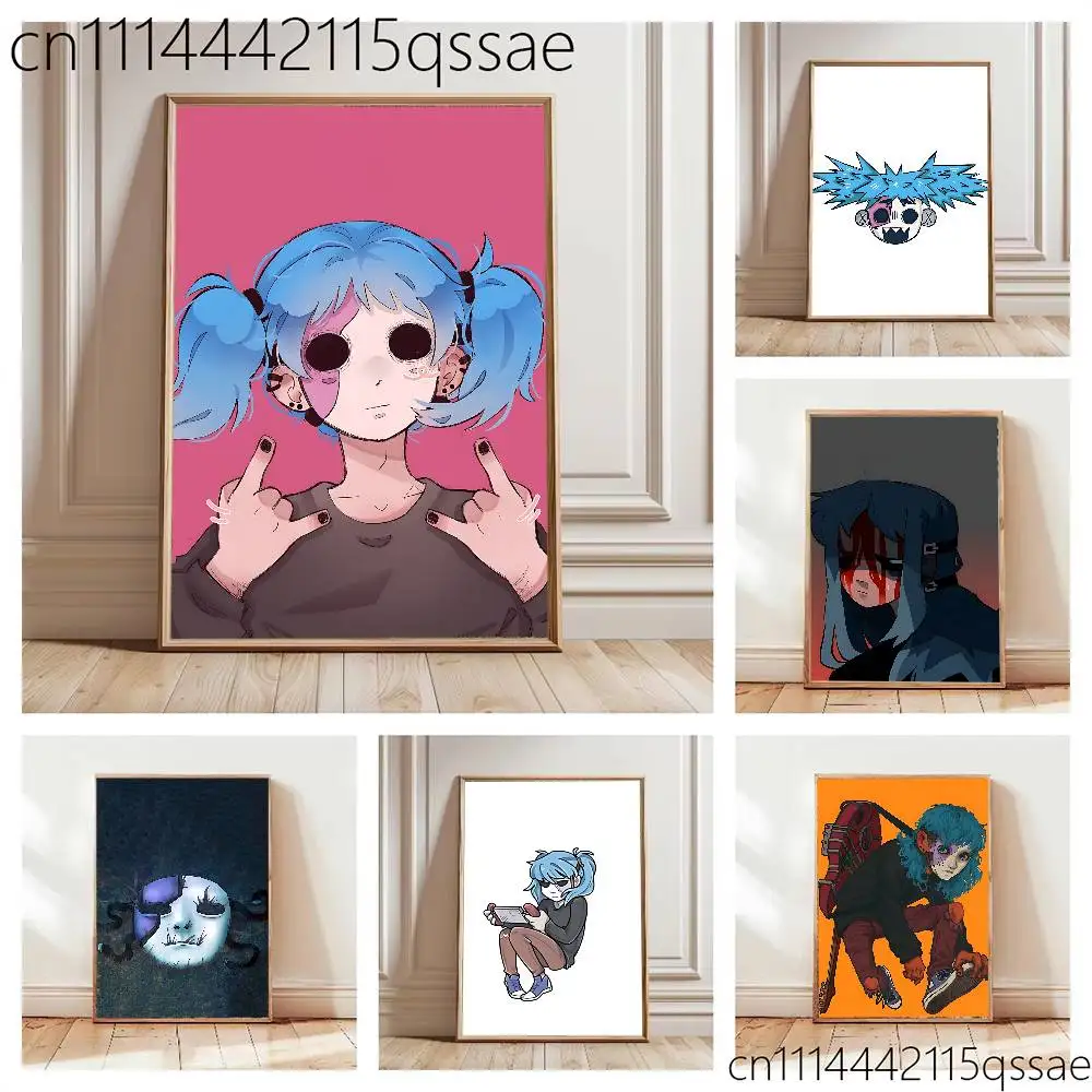 FOR Sally Face Fisher Poster Wall Art Posters, Texture Paintings, Ideal Gift for Room Decoration