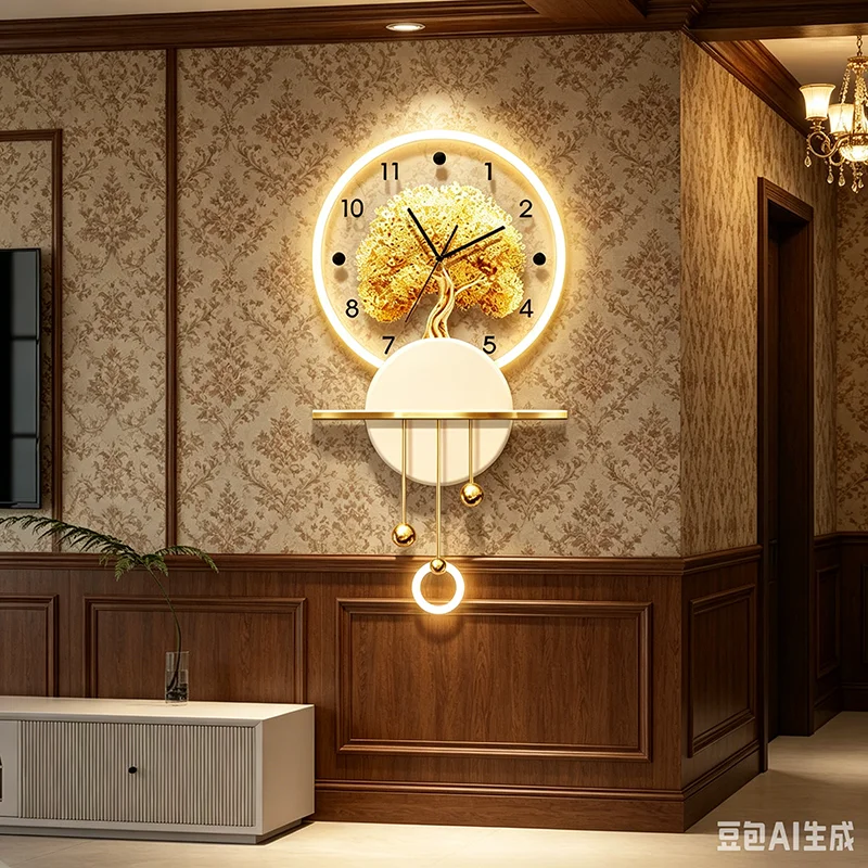 Fashion Interior Wall Watch Luxury Design Modern Creative Chinese Style Wall Clocks Big Size Orologio Da Parete Home Decoration