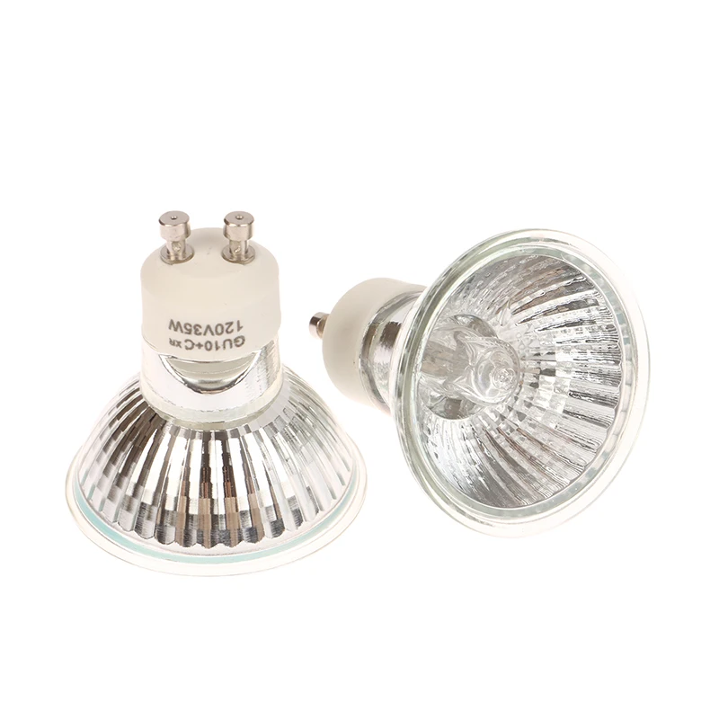1PC 120V/220V 35/50W GU10 MR11 MR16 Halogen Reflector Cup Light Thick Glass Halogen Tungsten Spotlight Lamp Cup Lighting
