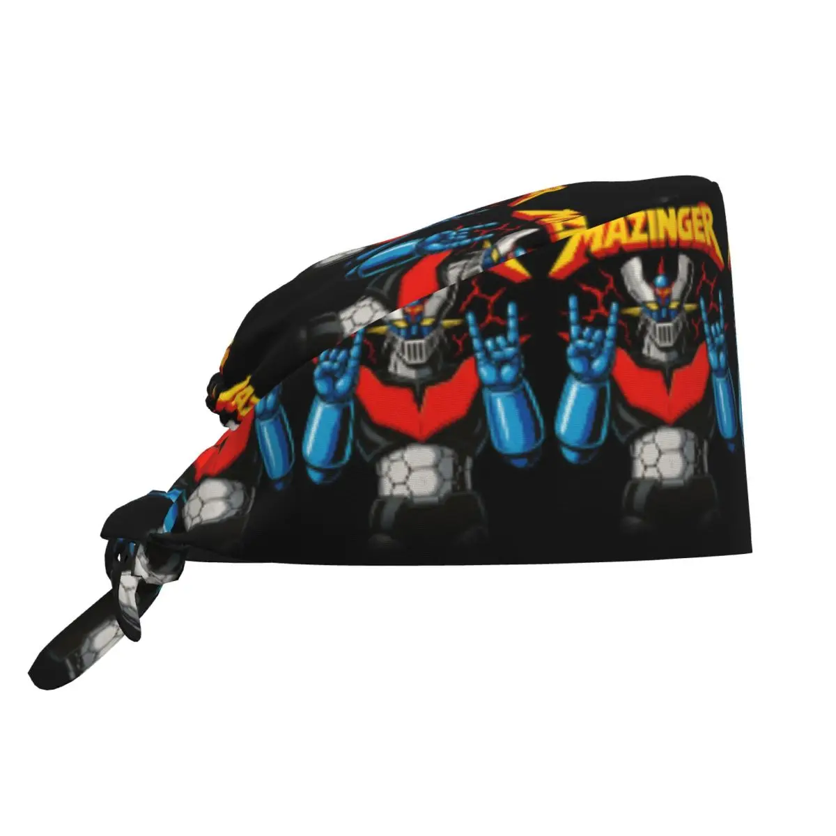Mazinger Z Anime Medical Staff Scrubs Hat Unisex UFO Robot Goldorak   For Chef Hat Scrub Caps