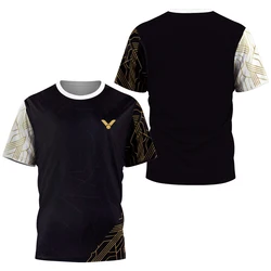 New Badminton Tennis T-shirt For Men Basketball Soccer Table Tennis Uniform Quick Drying Gym Sports Fitness Running Short Sleeve