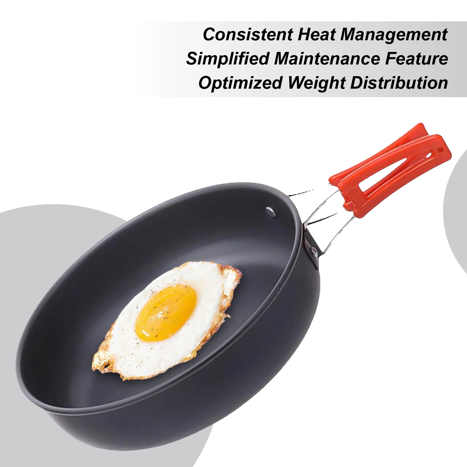 مقالي التخييم للطبخ شقة صينية عموم التخييم سبائك الألومنيوم طلاء غير عصا الحفر الغليان الطبخ مقلاة للخارجية #1
