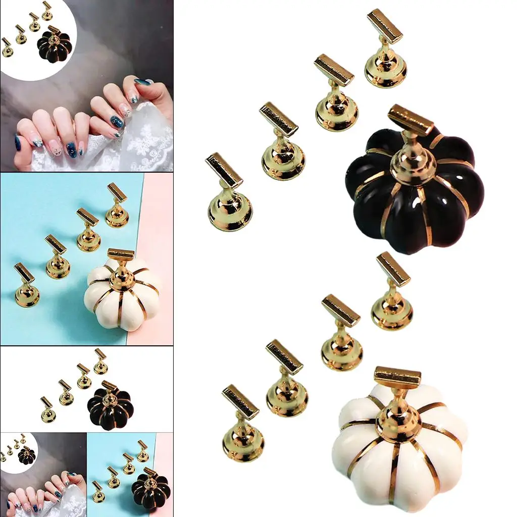 Pumpkin Nail Art Holder Magnetic Showing Shelf for Nail Art Display Nail Art Beginners