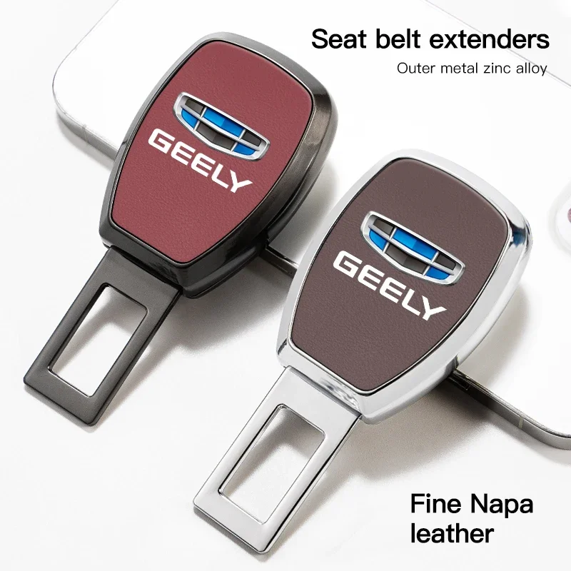 Seatbelt Extenders and Accessories (Buckle Adapters and Seatbelt Covers) for Geely Coolray, Geometry, GX3, Tugella, Emgrand, Pan