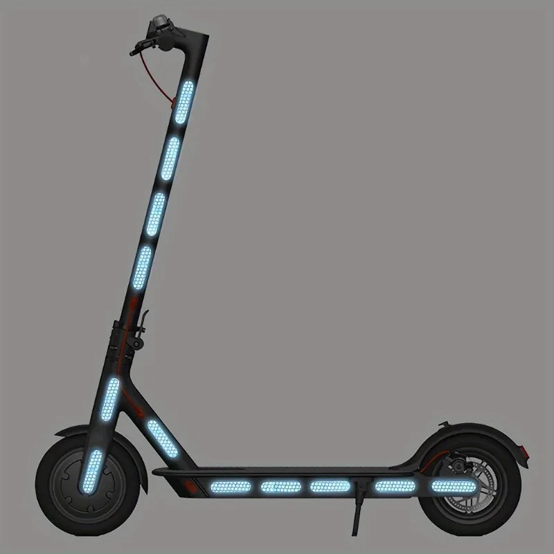 Reflektierende Warnaufkleber für Nachtsicherheit – passend für Ninebot G30, Xiaomi M365/Pro Scooter-Karosserie und Radnabe