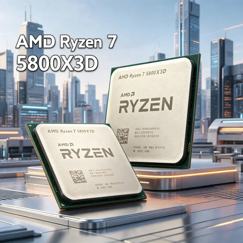 AMD High Speed AMD R7 5800X3D Processor 3D V-Cache Technology 3.4GHz Base Clock 4.5GHz Boost DDR4 Ready For Gaming PC