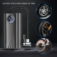 Tire Inflator Portable Air Compressor Air Pump For Car Faster Inflation Electric With Digital Pressure Gauge Bike Motorcycle