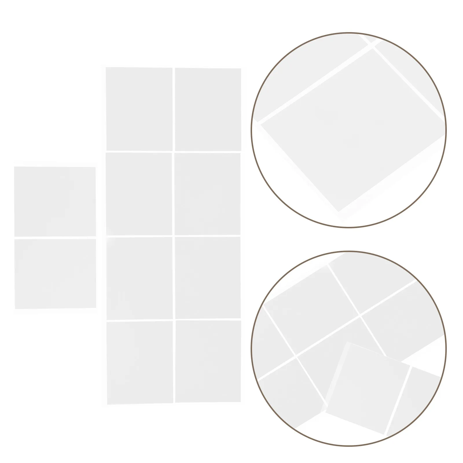 

10 шт. ультратонких белых светодиодных пленок-рассеивателей (50 мкм) с мягким свечением для потолочных светильников, лент и панелей для дома и офиса