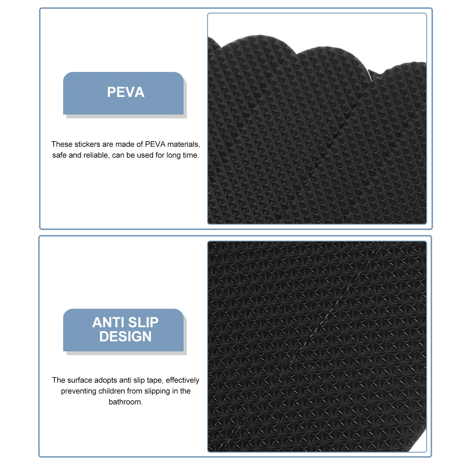 

24Pcs Self Adhesive Stair Pads Non Slip Bathtub Stickers Decals for Shower Room Flooring Anti Skid Protection Rough Surface Tape