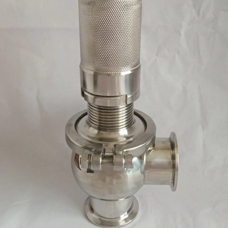 Quick Installation Clamp Type Food Grade Stainless Steel Safety Valve