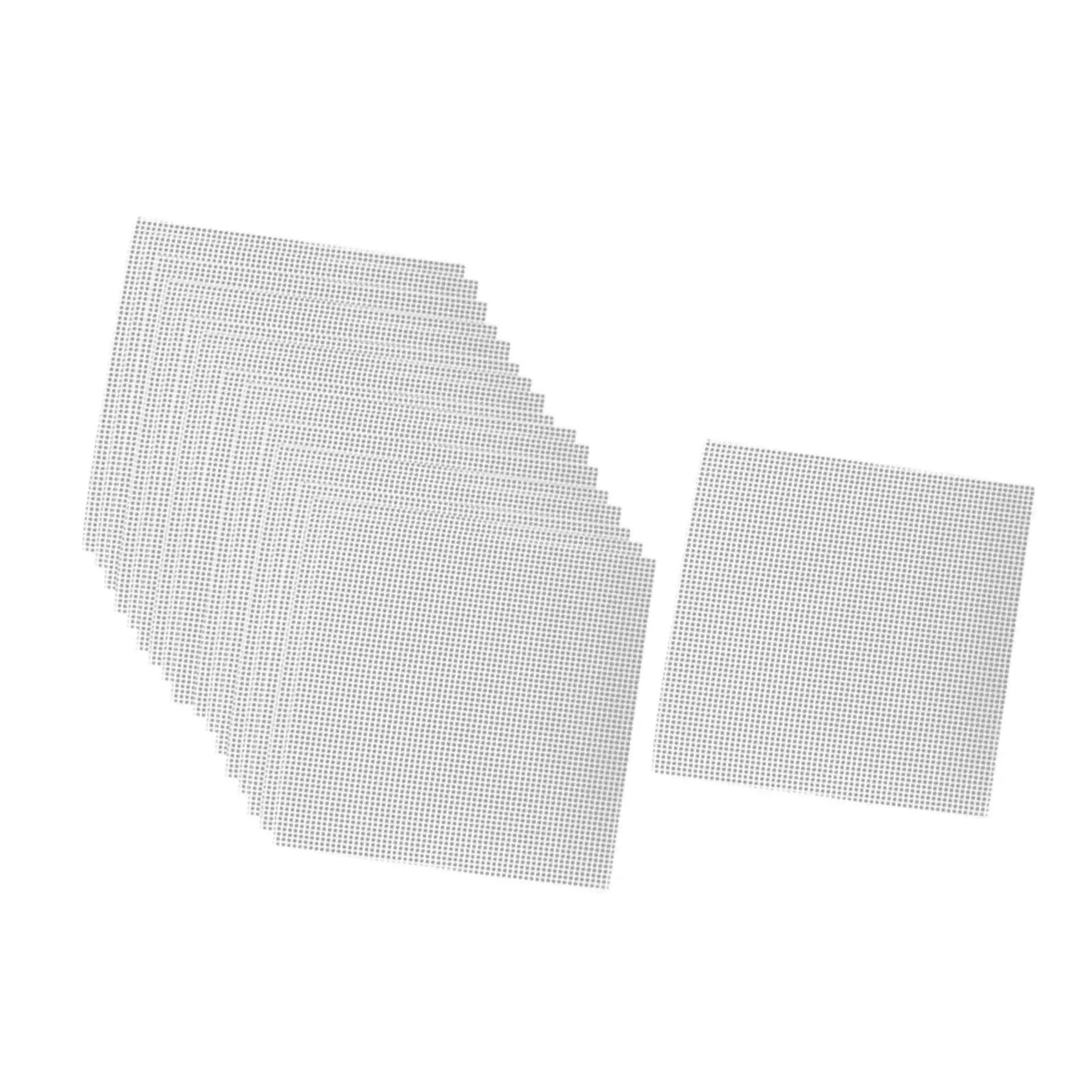 100 Pieces Flower Pot Hole Mesh Pad Utility Easy to Install Polyester Gardening Essentials Plant Drainage Screens for Plants