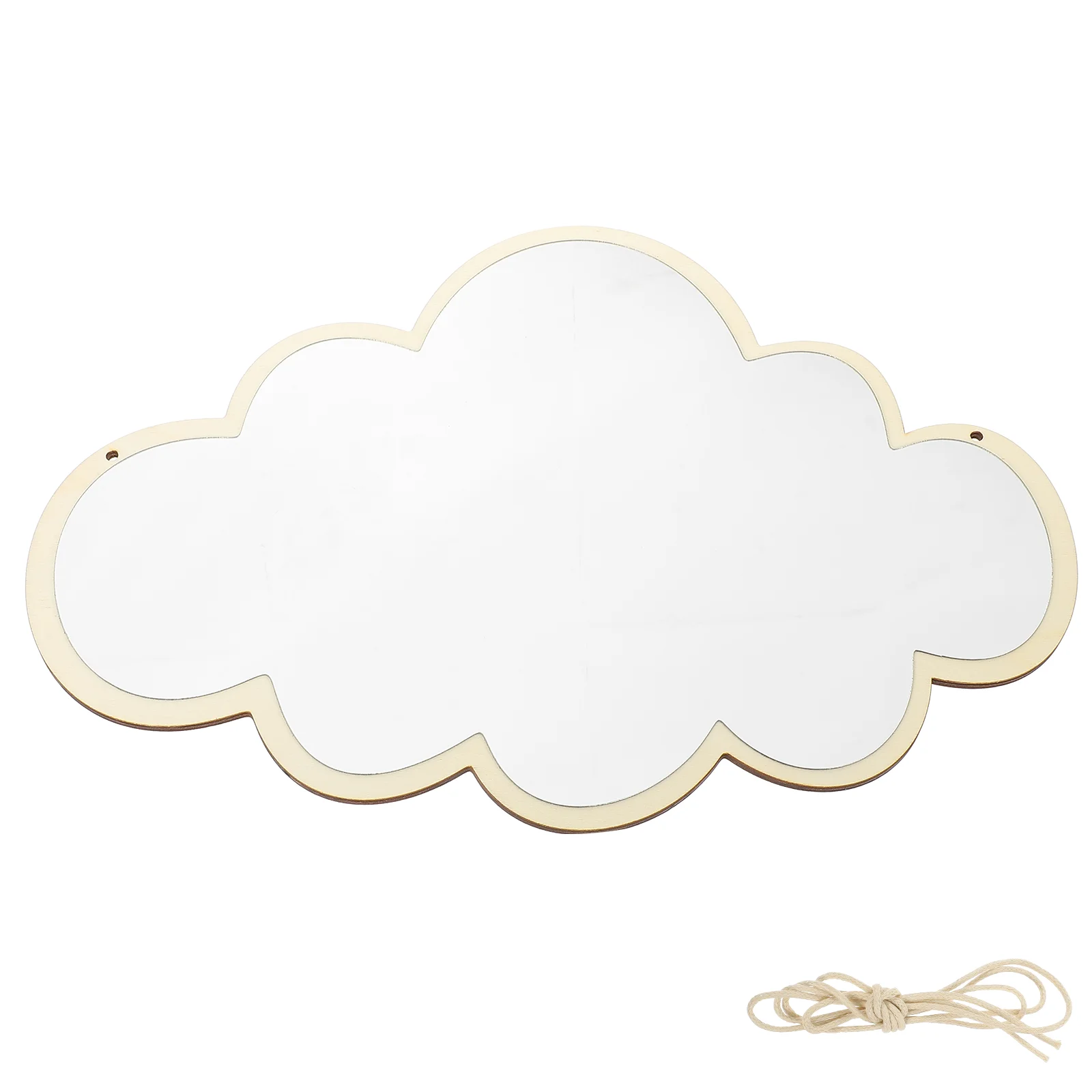 Children's Room Wall Hanging Decorative Mirror Nordic Home Decoration Wavy Cloud Convenient Vanity Professional Acrylicwooden