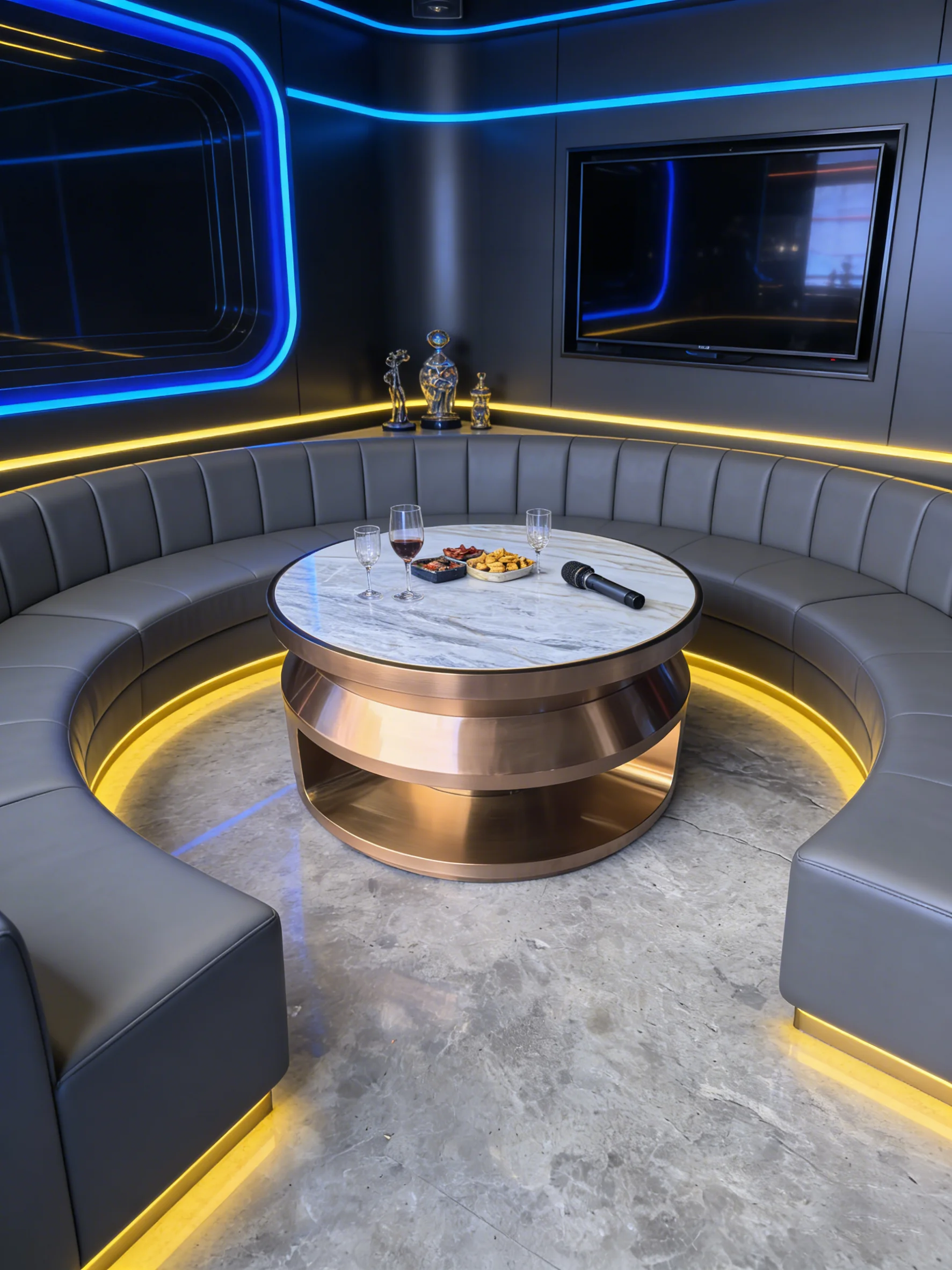 & Factory-direct Custom Best-selling Round and Oval Steel Coffee Table with Modern Minimalist Design Internet-famous
