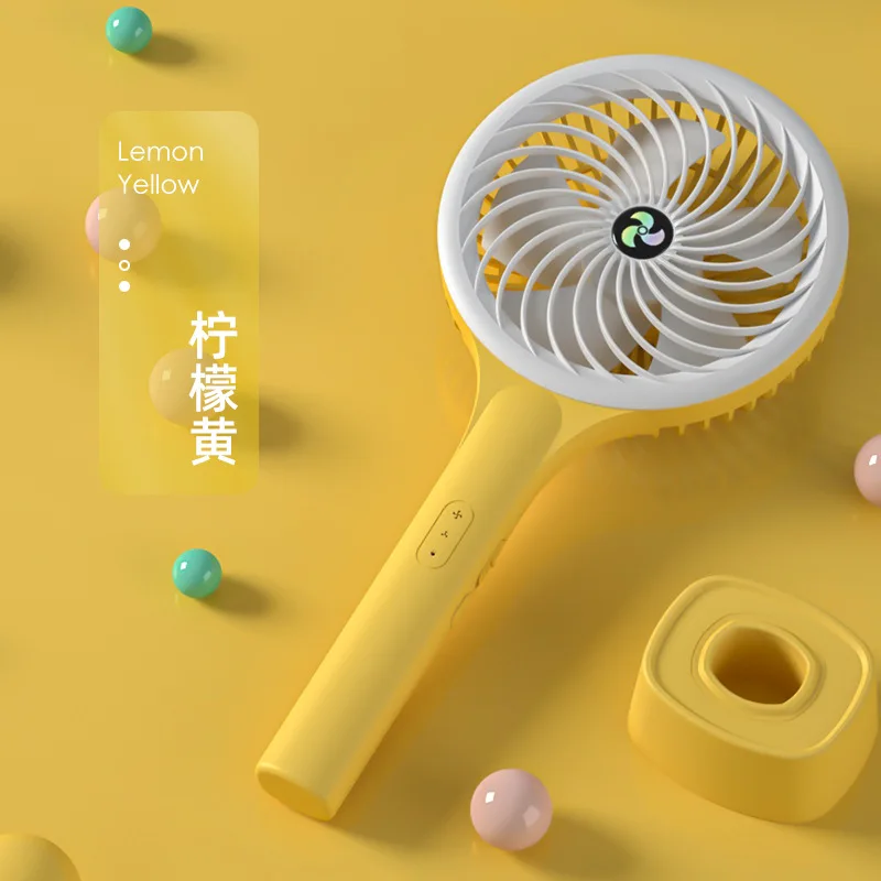 

Ручной небольшой вентилятор USB3-скоростной двухстулковое охлаждение Тихий вентилятор Настольный кулер Открытый Крытый