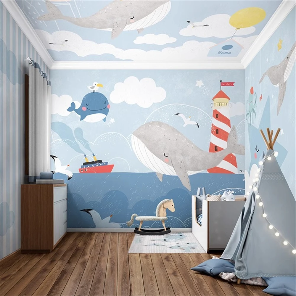 

Пользовательский подводный мир римская колонна 3d фото обои фреска декор фото фон потолок гостиная потолок искусство настенная живопись