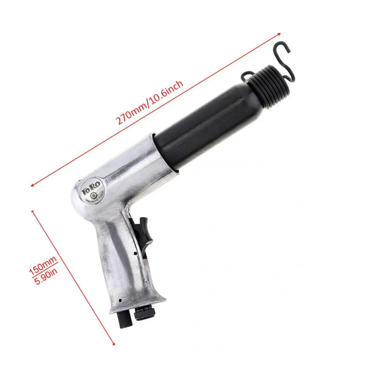 TORO 1/4 Inch 92mm Professional Air Hammer Handheld Air Shovel Small Gas Shovels Rust Remover Pneumatic Tool for Rusting Removal