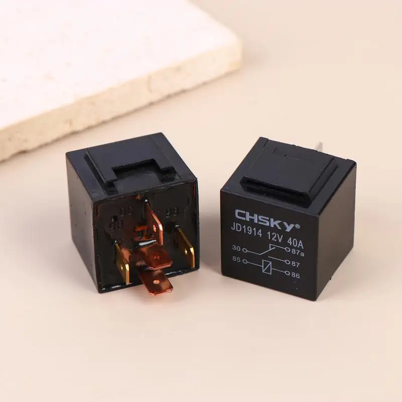

Automotive Relay 12V/24V 5Pin 40A Car Relay With Harness Socket Black Red Copper Terminal Auto Relay Socket SPDT Harness Cable
