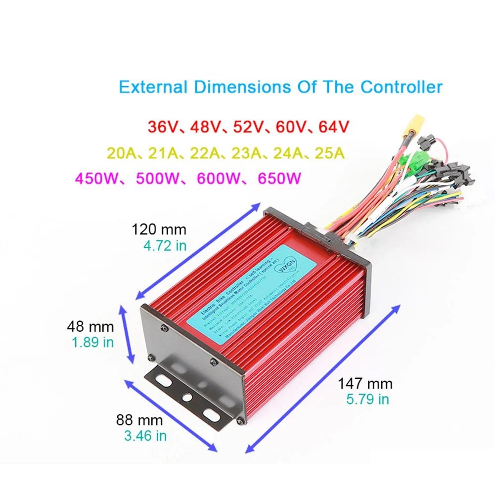 24V-60V E-Scooter Brushless Controller 350W/800W/1200W/1500W Controller with LCD Display Kit Electric Vehicle Accessories Common