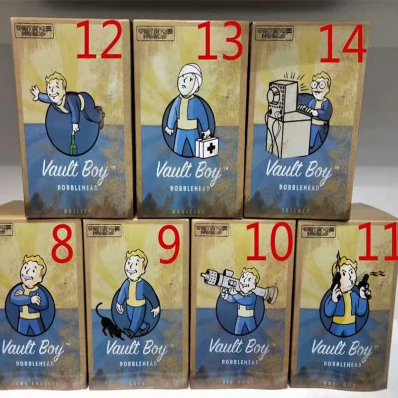 New Fallout 4 Vault Boy Fallout 3 Generation 7 Shaking Anime Action Figure Statue Model Room Ornament Toys Kids Giftanime Fall