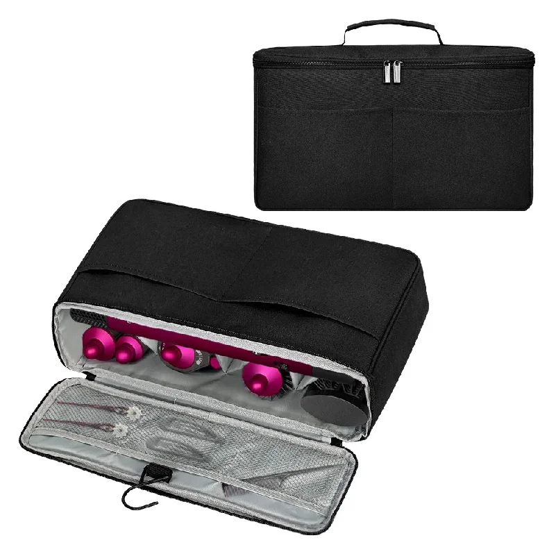 Portable Travel Hair Curler Storage Bag Organizer for Hair Curler and Attachment, Travel Storage Bag for Dyson Airwrap Styler