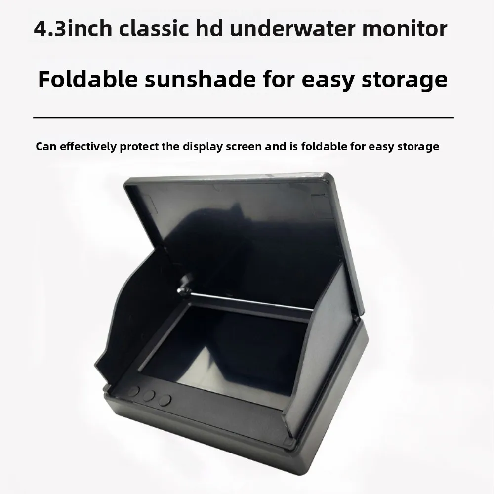 

4.3 Inch Screen Underwater Fishing Monitor Sun Visor Night Vision Underwater Fish Finder Monitor LCD IPS Display