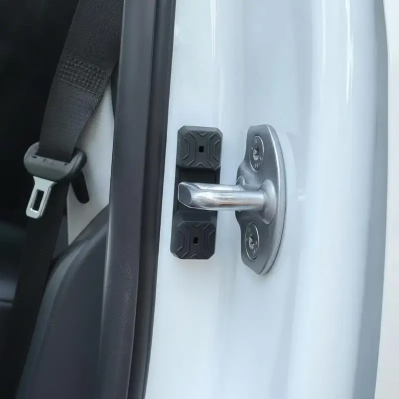 Magnetic Silicone Door Latch Buffer Shock Pad For Reduce Door Closing Noise Car Door Lock Protector Accessories
