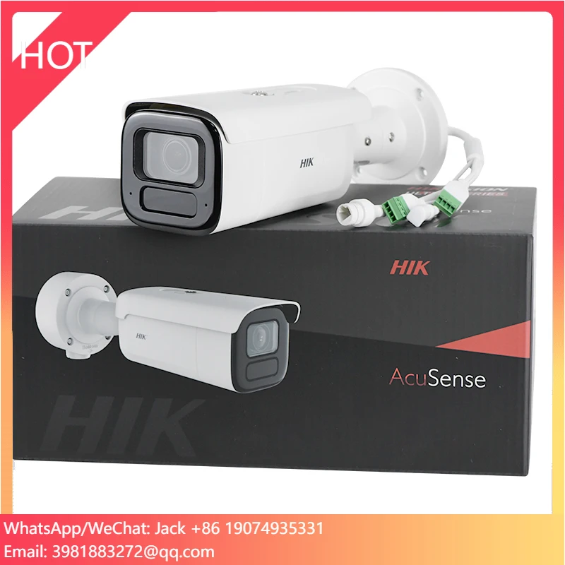 

US Stock Hik Original DS-2CD3683G2-IZSU 8MP 4K AcuSense Face Capture Built In Mic Motorized Varifocal Network PoE IP Camera