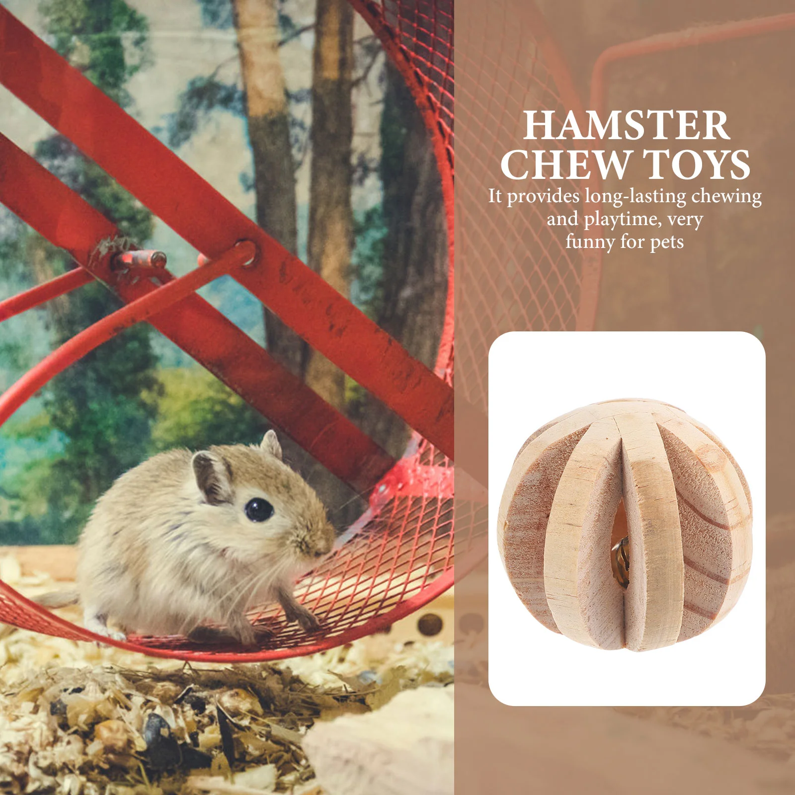 Hamster Chew Toy Chinchilla Treat Small Animal Molar Toys Guinea Pig for Teeth Bite