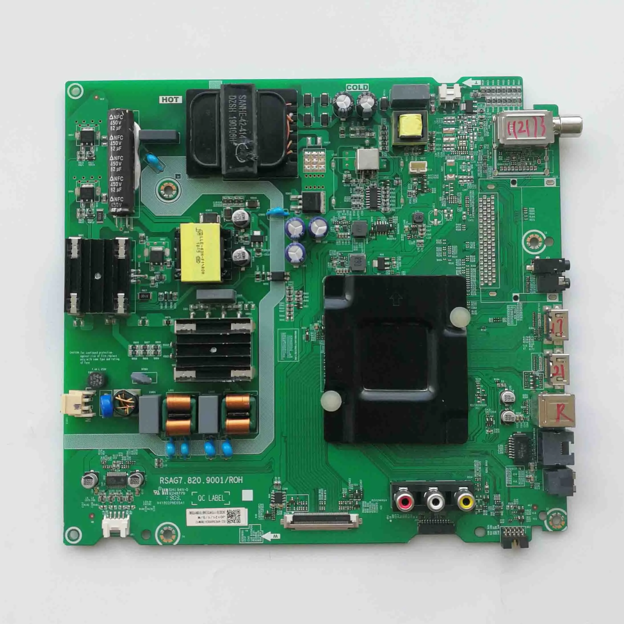 Good test is applicable to Hisense LCD TV network motherboard RSAG7.820.9001 working well