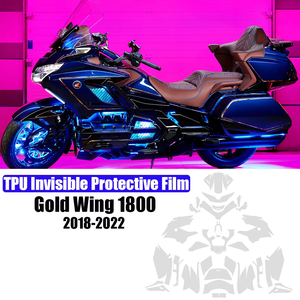 

Goldwing 1800 GL1800 PPF мотоциклетная фотопленка для Honda Gold Wing1800 невидимая Автомобильная обтекатель из ТПУ Прозрачная Пленка