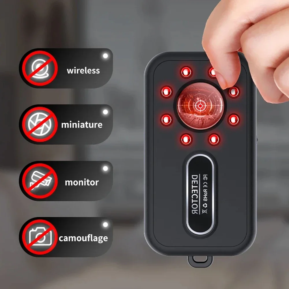 2025 جيب مكافحة التجسس كاشف K96 مكافحة سرقة كاميرا كاشف GPS إشارة عدسة RF المقتفي كاميرا خفية شاشة لاسلكية مصغرة