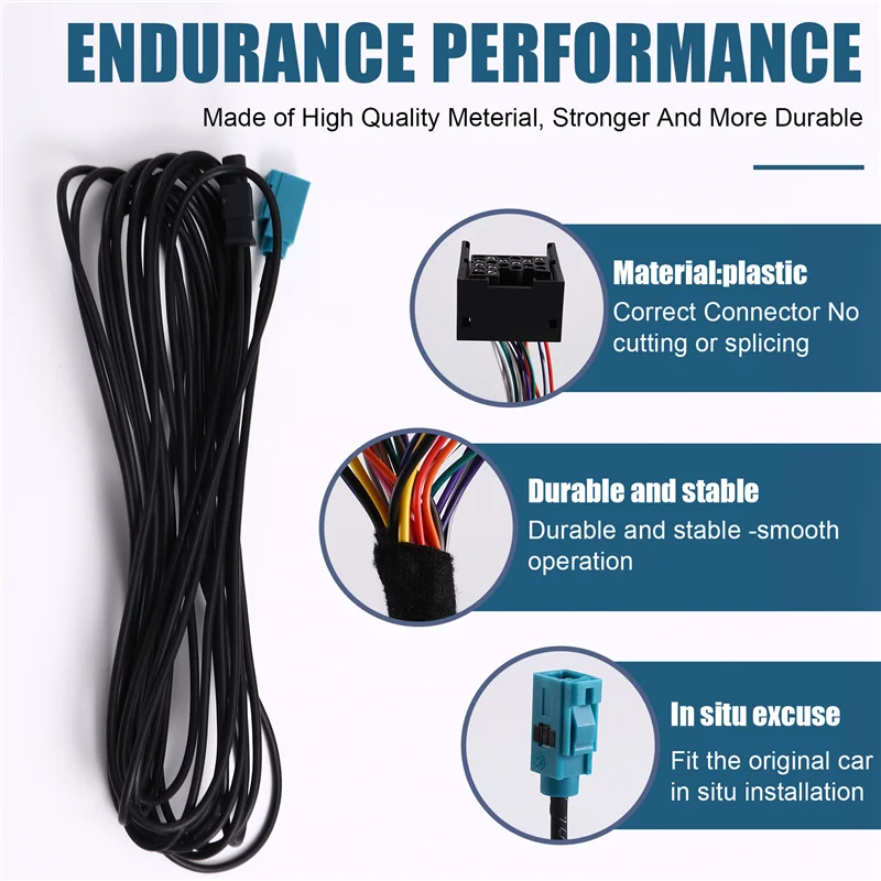 

Для BMW X5 M3 M5 E46 E38 E39 E53 17+ 40-контактная антенна Fakra Мощность Android Головный блок для радио 6M Удлинительный жгут проводов