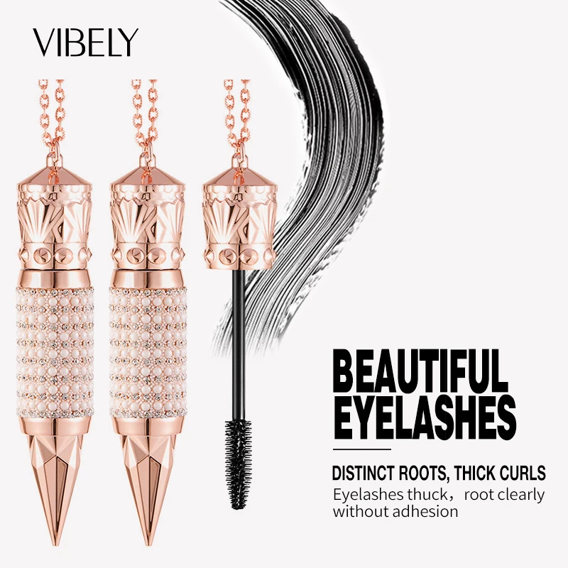 4d Silk Fiber Mascara Waterproof Lengthens Curling Thick Eyelashes Extension Female Non-smudge Eye Makeup Products Cosmetics