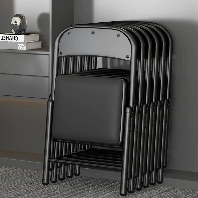 Foldable Mahjong Chair Special Household Comfortable Long-lasting Backrest Chair Folding Use Silla Plegable Kitchen Chairs
