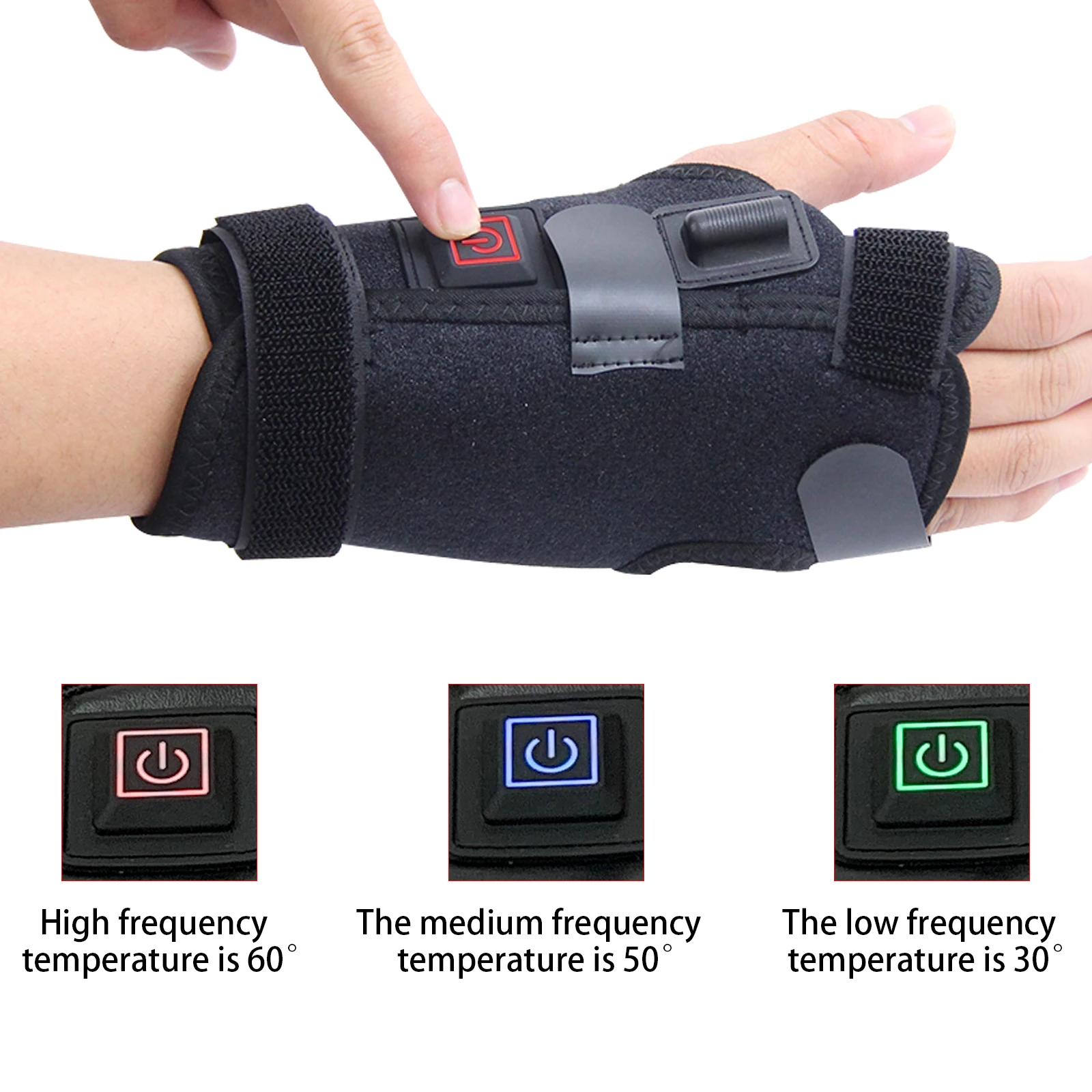 

Leetye Mei Hand Wrist Heating Pad Wraps for Left Right Hand Universal Arthritis Carpal Tunnel Relief, Thumb Brace Pain Relief