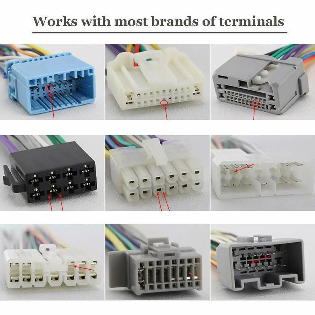 Car Terminal Wire Harness Unwinder Car Wiring Crimp Connector Disassembl Connector Tool Auto Repair Accessories