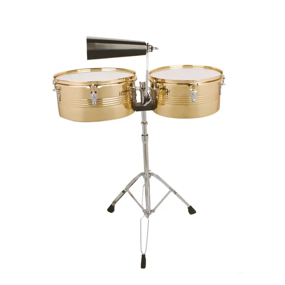 

Timbales Drum Professional Practice Performance Shelf Latin Drum With Drum Stick Percussion Instruments Drop shipping Wholesale