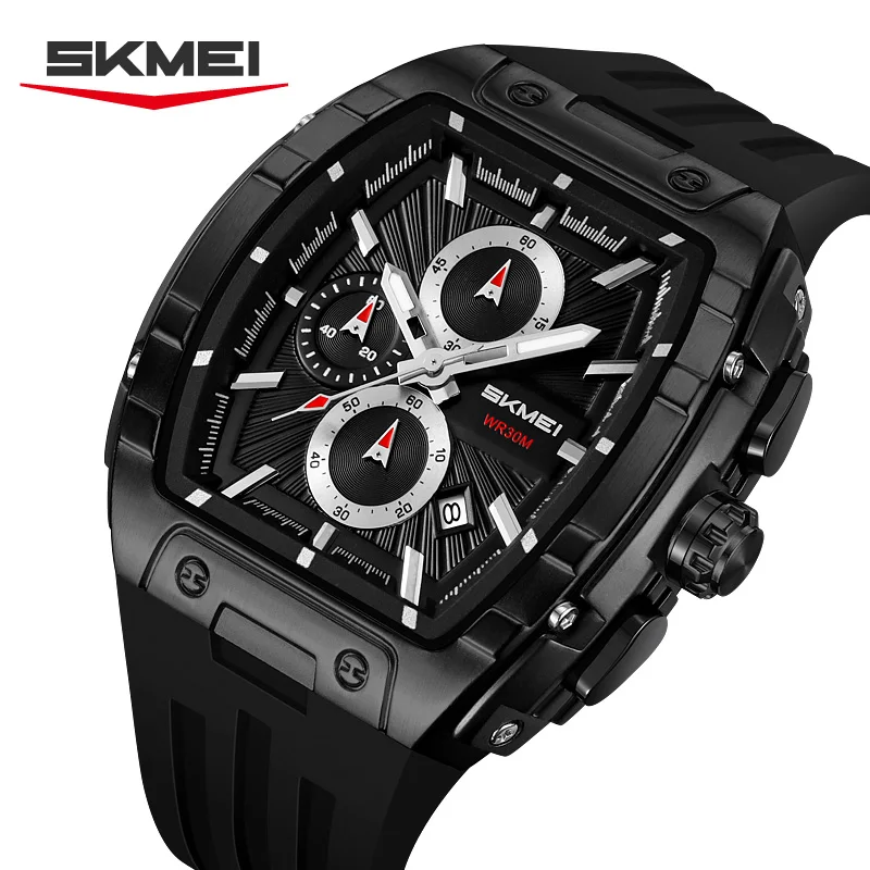 SKMEI 2363 Retro Elegant Men's Quartz Watch Waterproof Chronograph Calendar Night Light Business Men's Watch relógios masculino