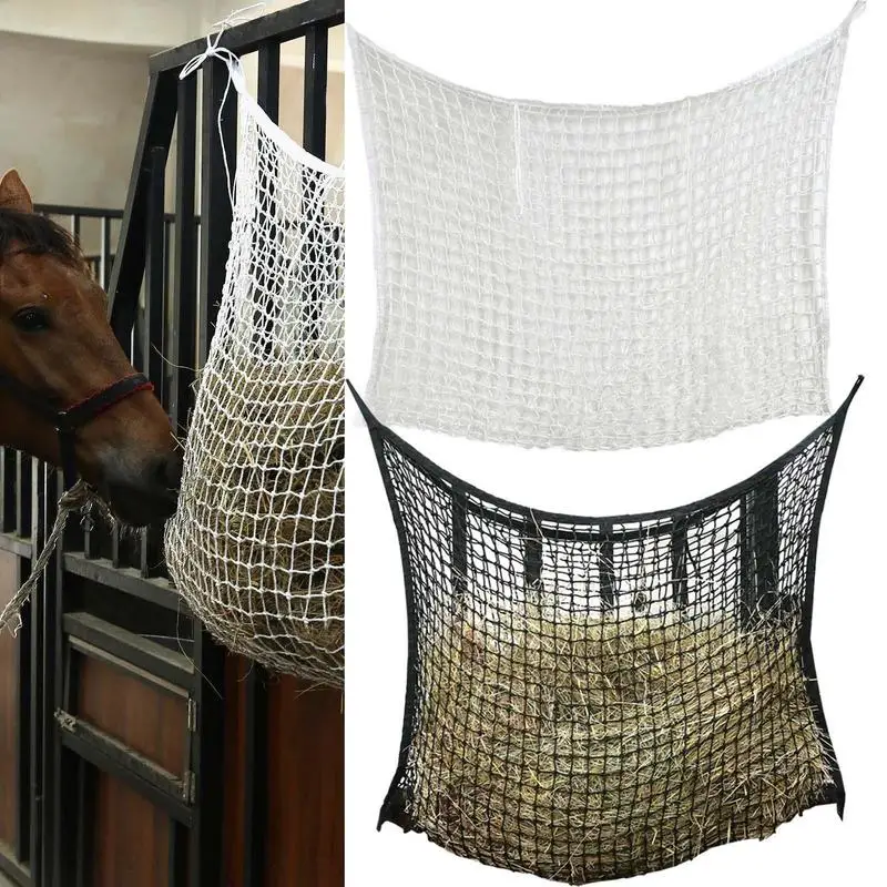 

Nylon Haylage Net Durable Horse Care Products Nylon Hung Portable Hay Feeder Bags For Horse Goat Straw Bag Hanging Feed Net Bag