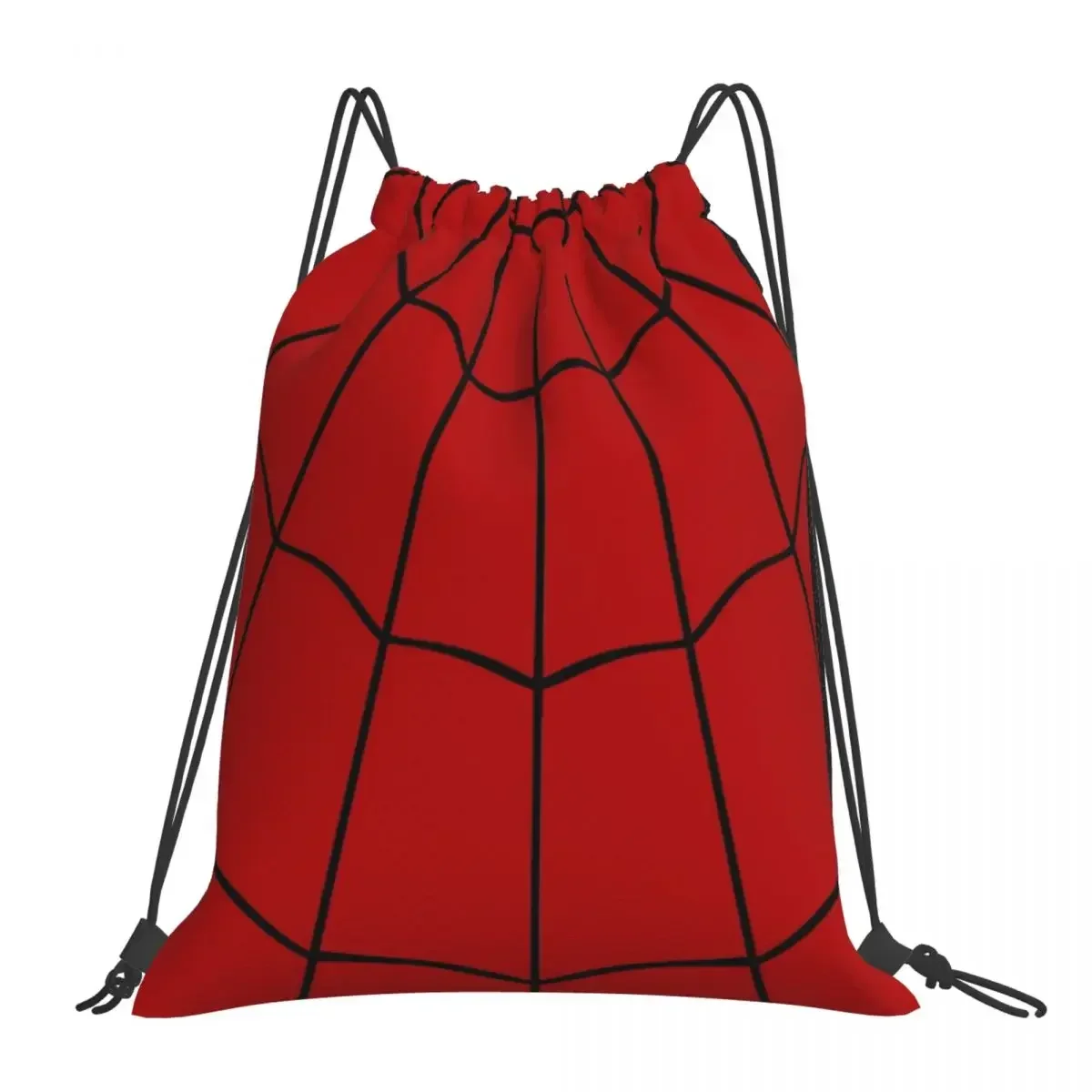 Spider Web - Red Backpacks Multi-function Drawstring Bags Drawstring Bundle Pocket Sundries Bag BookBag For Man Woman School