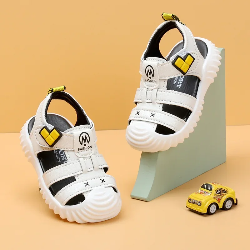 Summer New Boys Sandals Closed-toe Sandals Children's Soft Sole Non-slip Beach Sandals Kindergarten Baby Walking Shoes